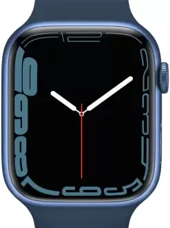 Apple Watch Series7 (GPS + Cellular, 45mm)Blue Aluminium Case-Abyss Blue Sport Band  (Blue Strap, Regular)